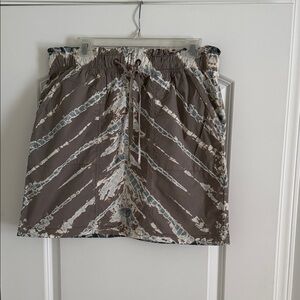 Stylish Brown Patterned Women's Skirt